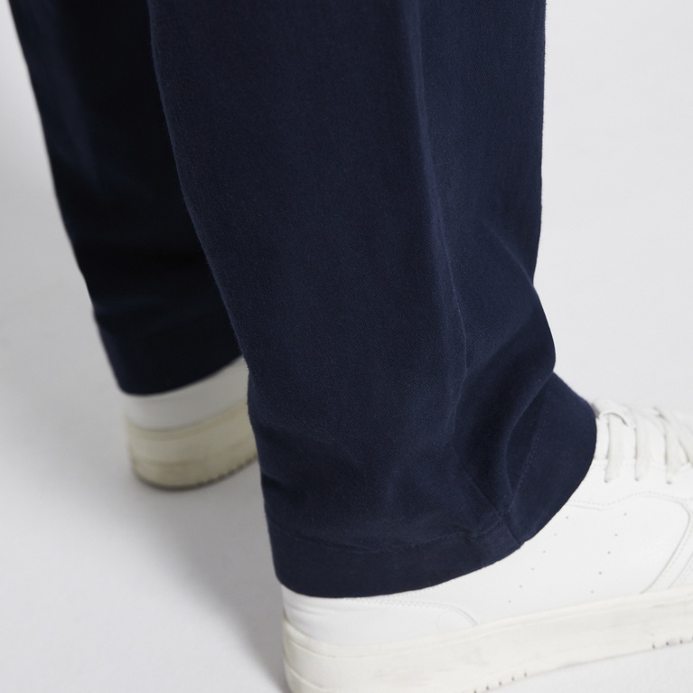 Linen blend pants "Ludvig" Navy 5